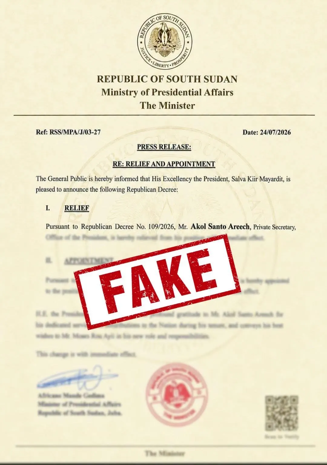 This is the document which has been circulated on online 