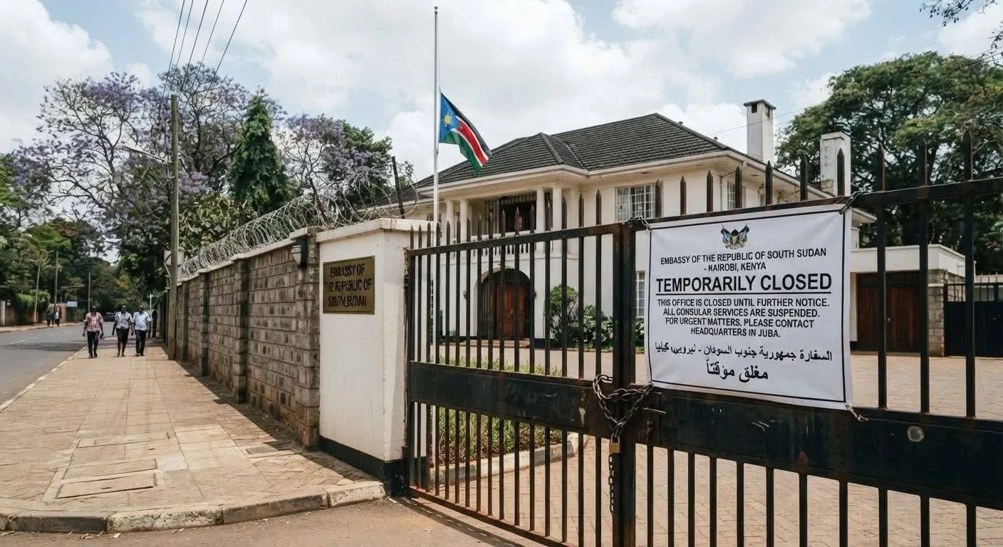 South Sudan Embassy in Nairobi Temporarily Closed Over Unpaid Rent